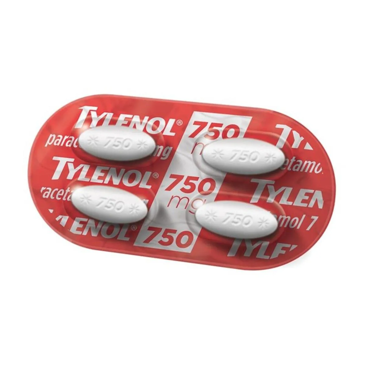 Tylenol Paracetamol 750mg 4 comprimidos