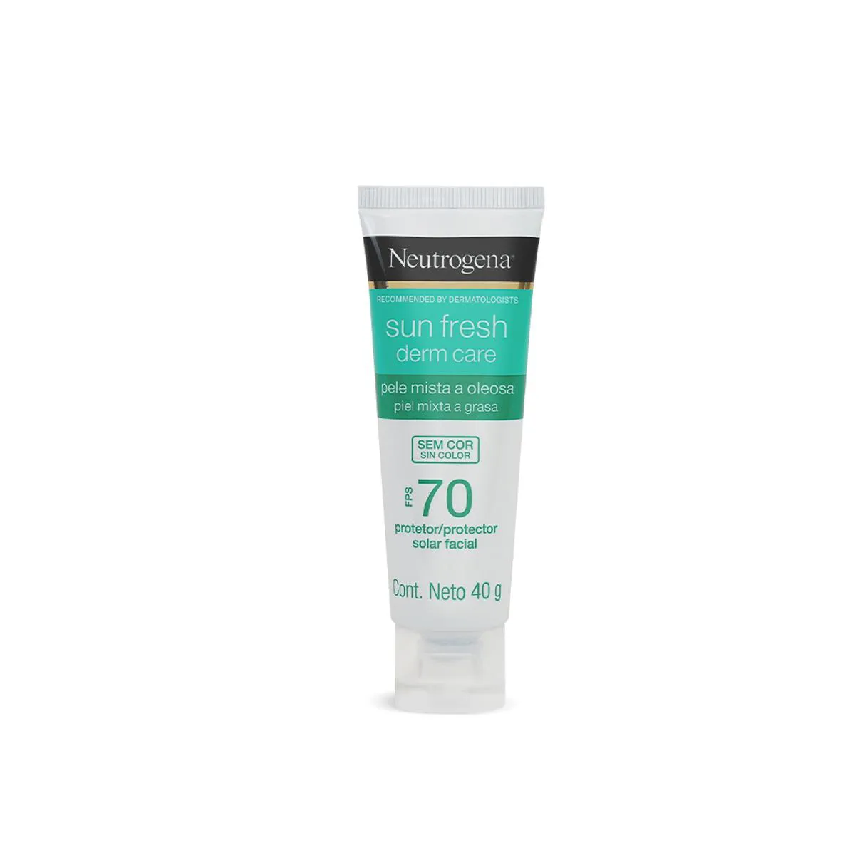 Protetor Solar Facial FPS 70 Neutrogena Sun Fresh Derm Care Sem Cor 40g