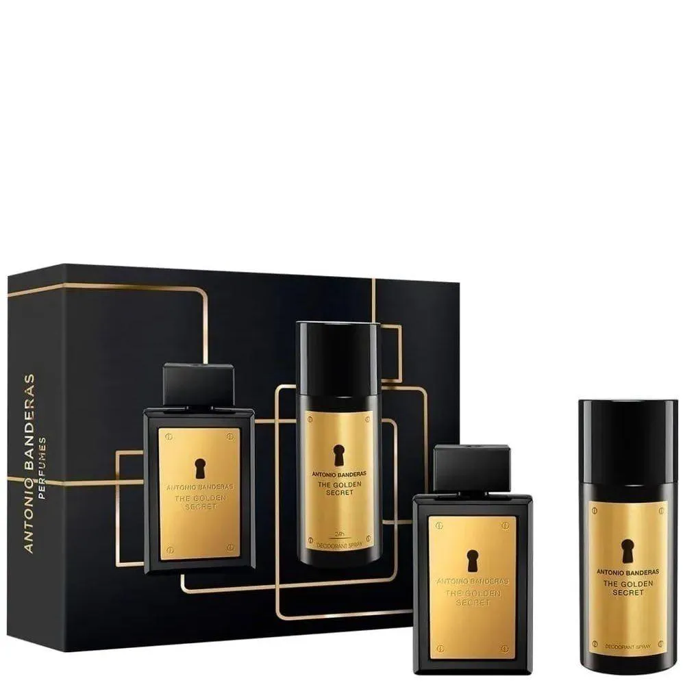 KIT THE GOLDEN SECRET + DESODORANTE EAU DE TOILETTE MASCULINO -100 ML
