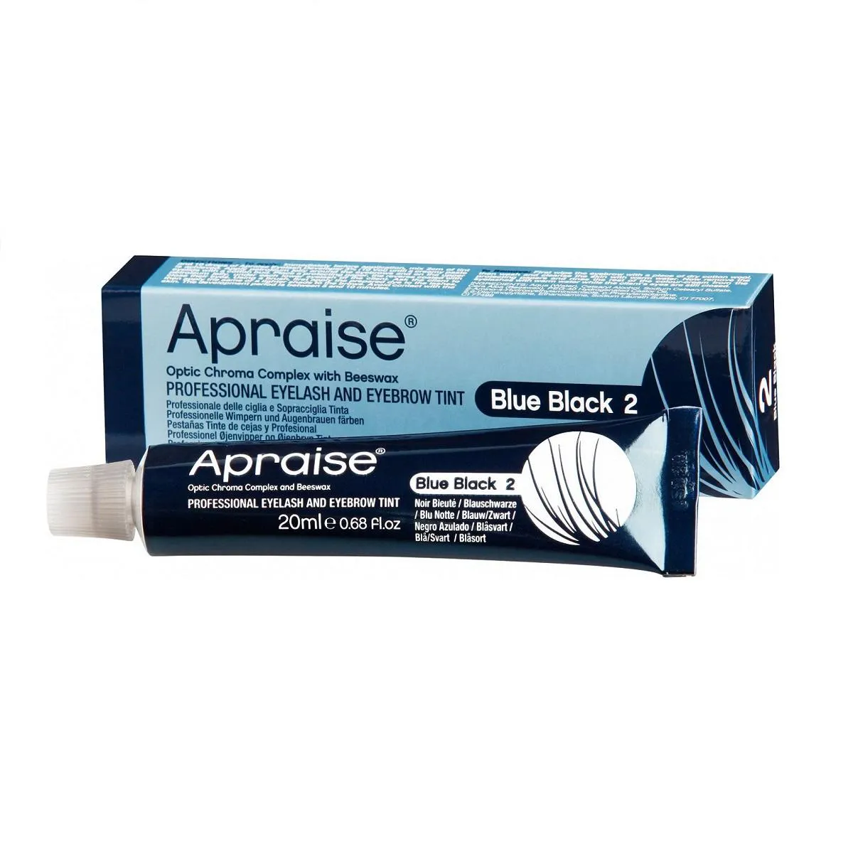 APRAISE TINTURA DE CíLIOS E SOBRANCELHAS 20ML - PRETO AZULADO 2.0