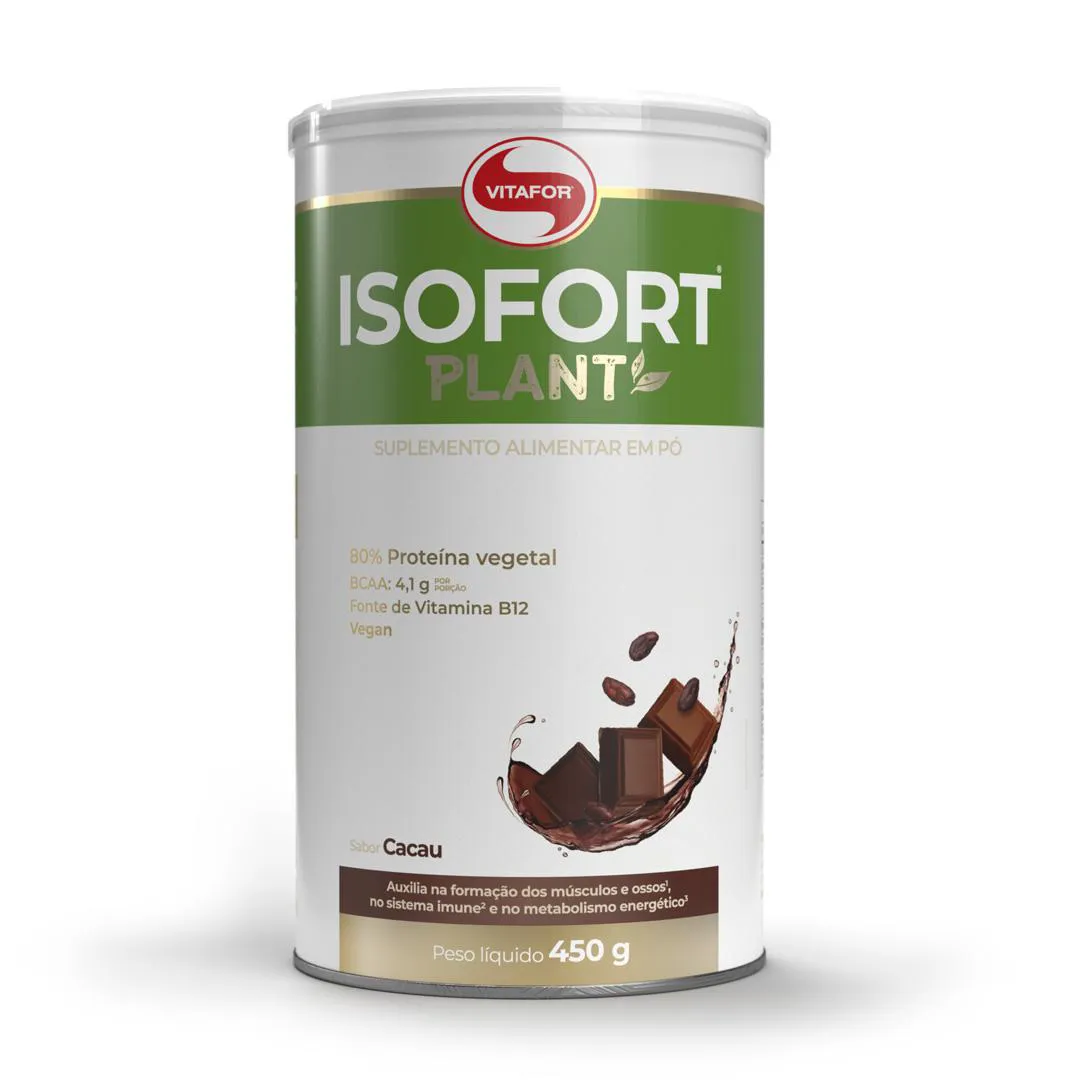 ISOFORT PLANT (LIFE VEGAN) 450G CACAU VITAFOR