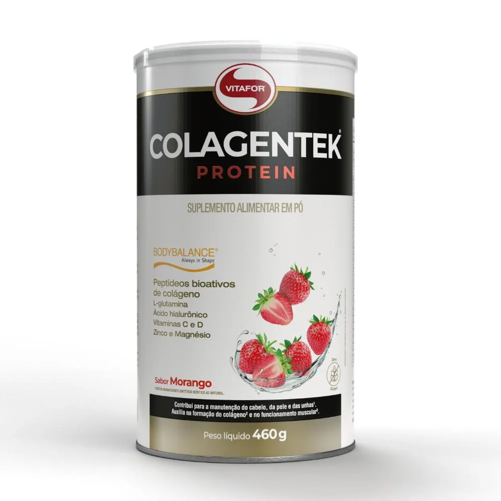COLAGENTEK PROTEIN BODYBALANCE MORANGO 460G VITAFOR