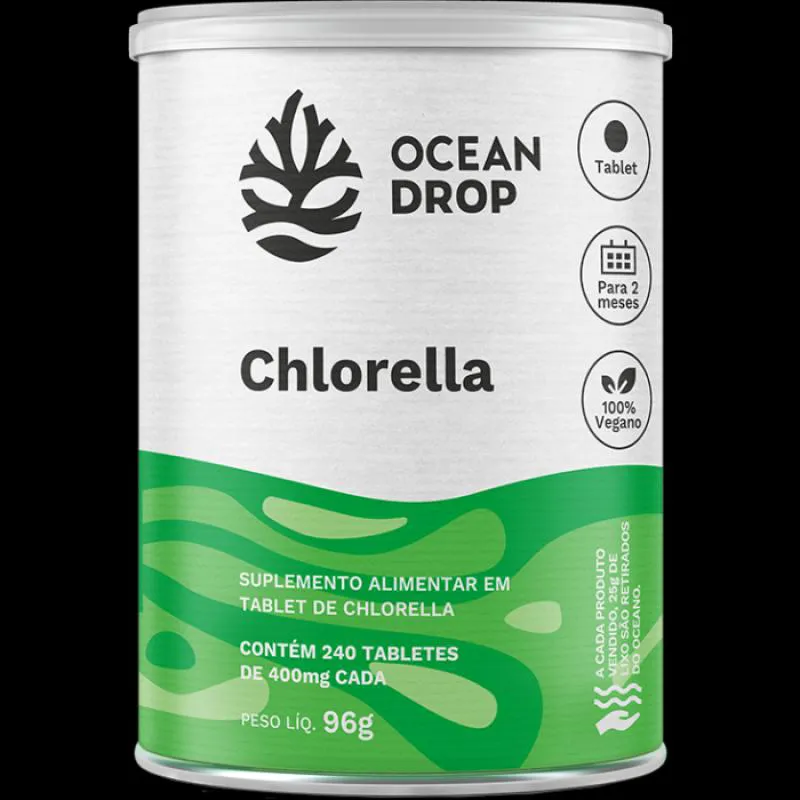 CHLORELLA 400MG 240 TABLETS OCEAN DROP