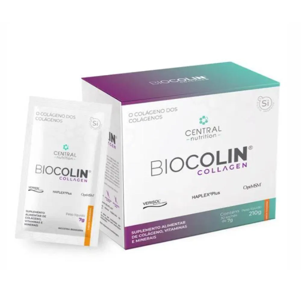 BIOCOLIN COLLAGEN 30 SACHES 7G SABOR TANGERINA CENTRAL NUTRITION