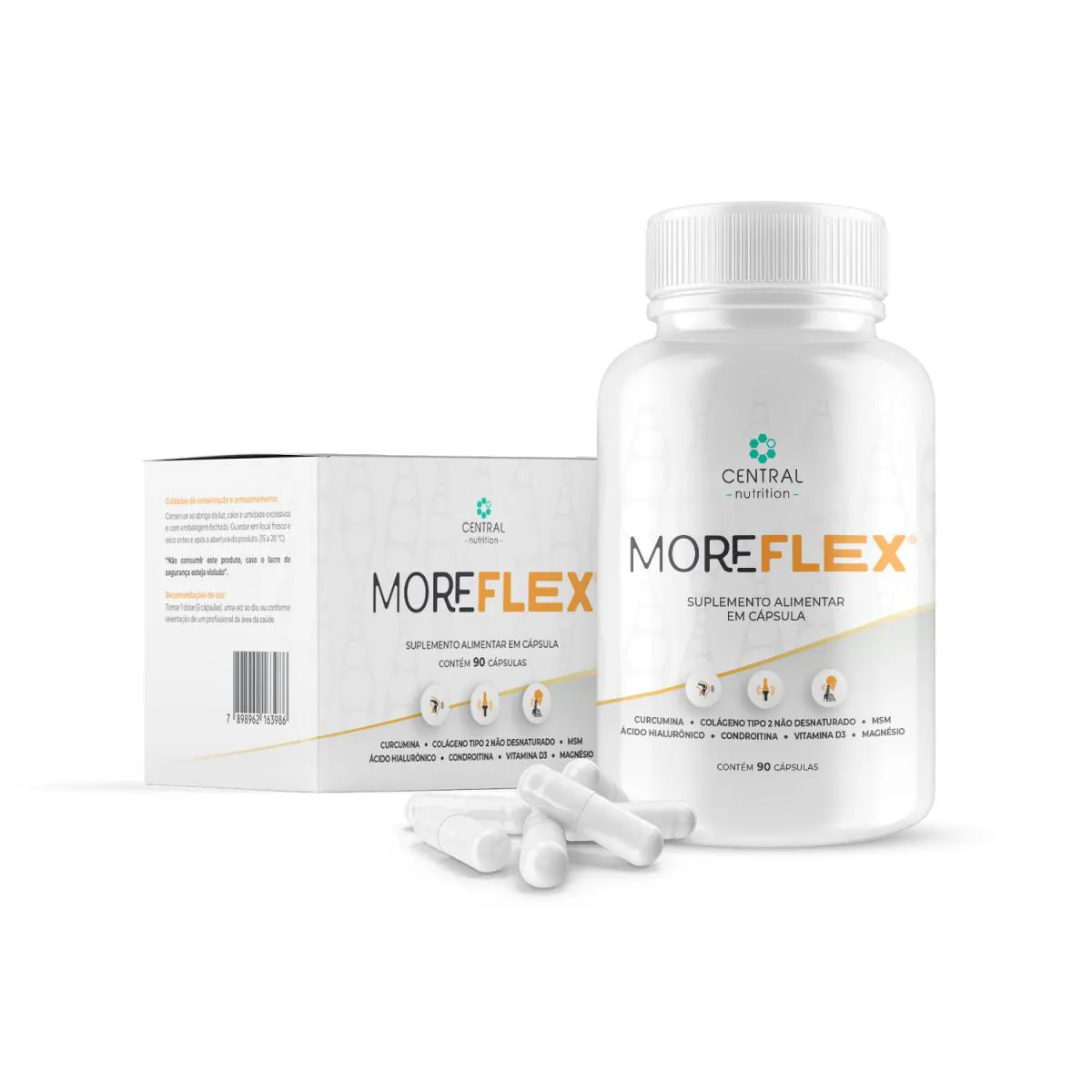 MOREFLEX 90 CáPSULAS CENTRAL NUTRITION