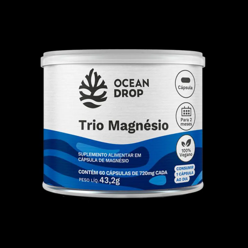 TRIO MAGNESIO 720MG 60 CAPS OCEAN DROP