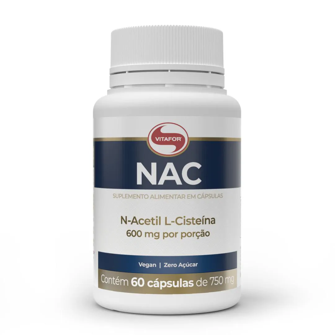 NAC N-ACETIL L-CISTEíNA 600MG 60 CAPS. VITAFOR