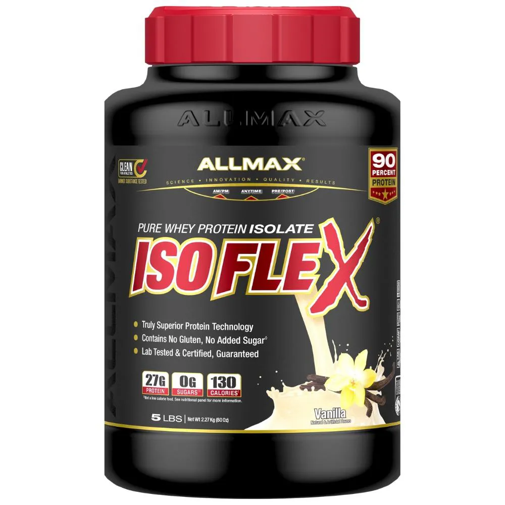 ISOFLEX WHEY PROTEIN ISOLADO 2,2KG BAUNILHA ALLMAX NUTRITION