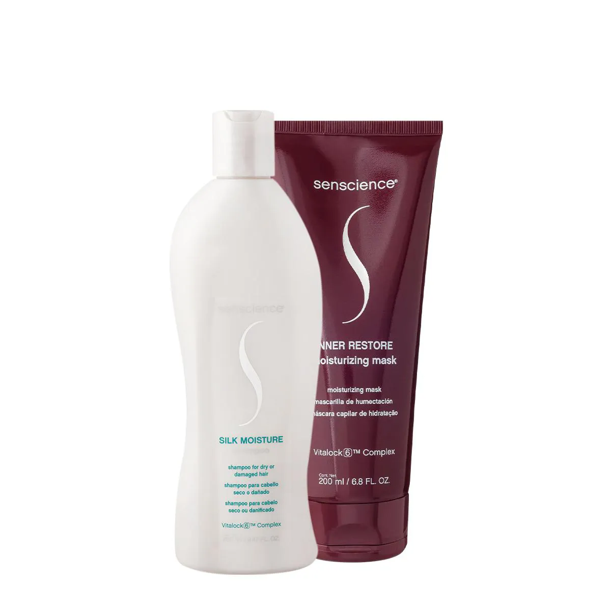 KIT SENSCIENCE SILK MOISTURE INNER SHAMPOO MáSCARA (2 PRODUTOS)