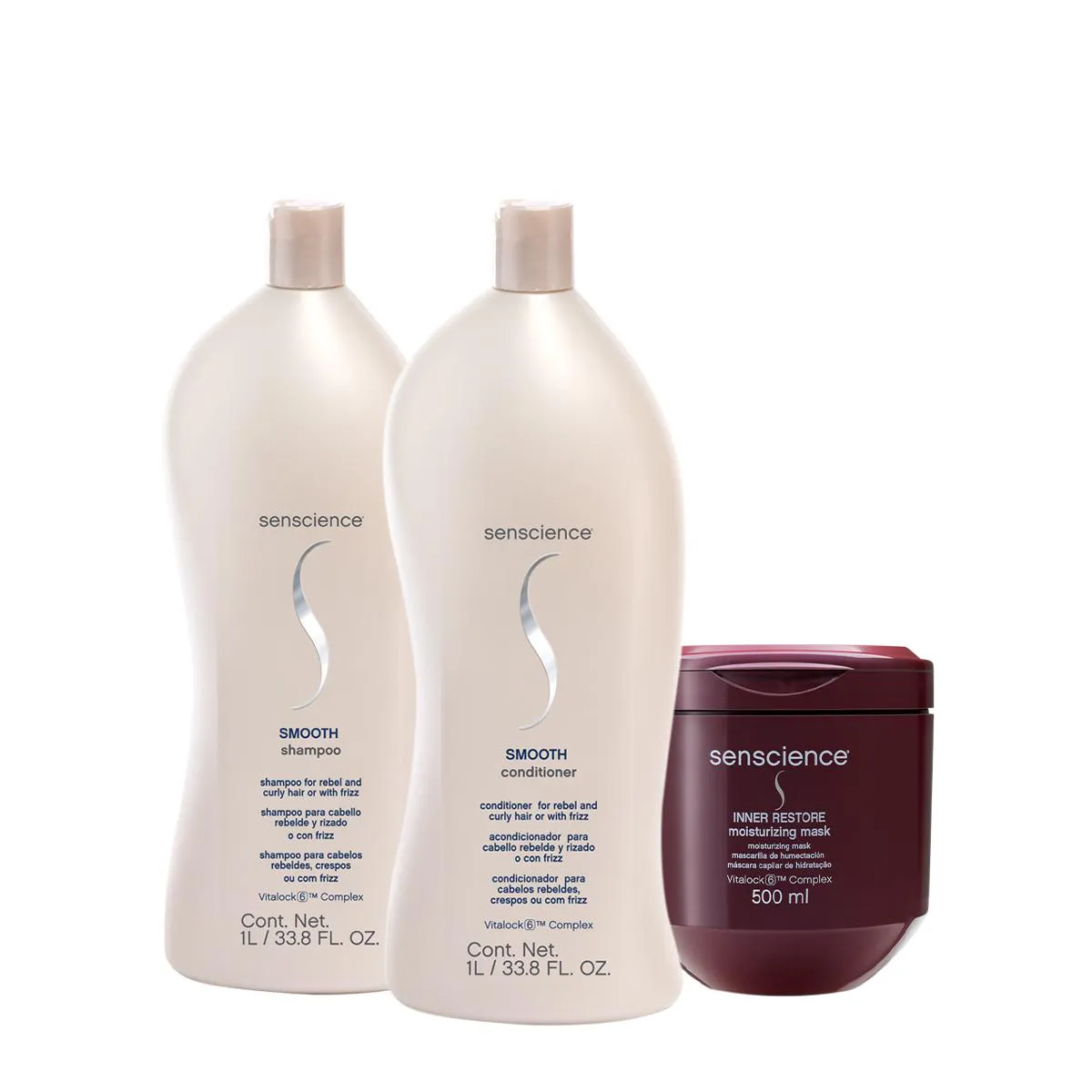 KIT SENSCIENCE SMOOTH INNER SALON TOTAL (3 PRODUTOS)