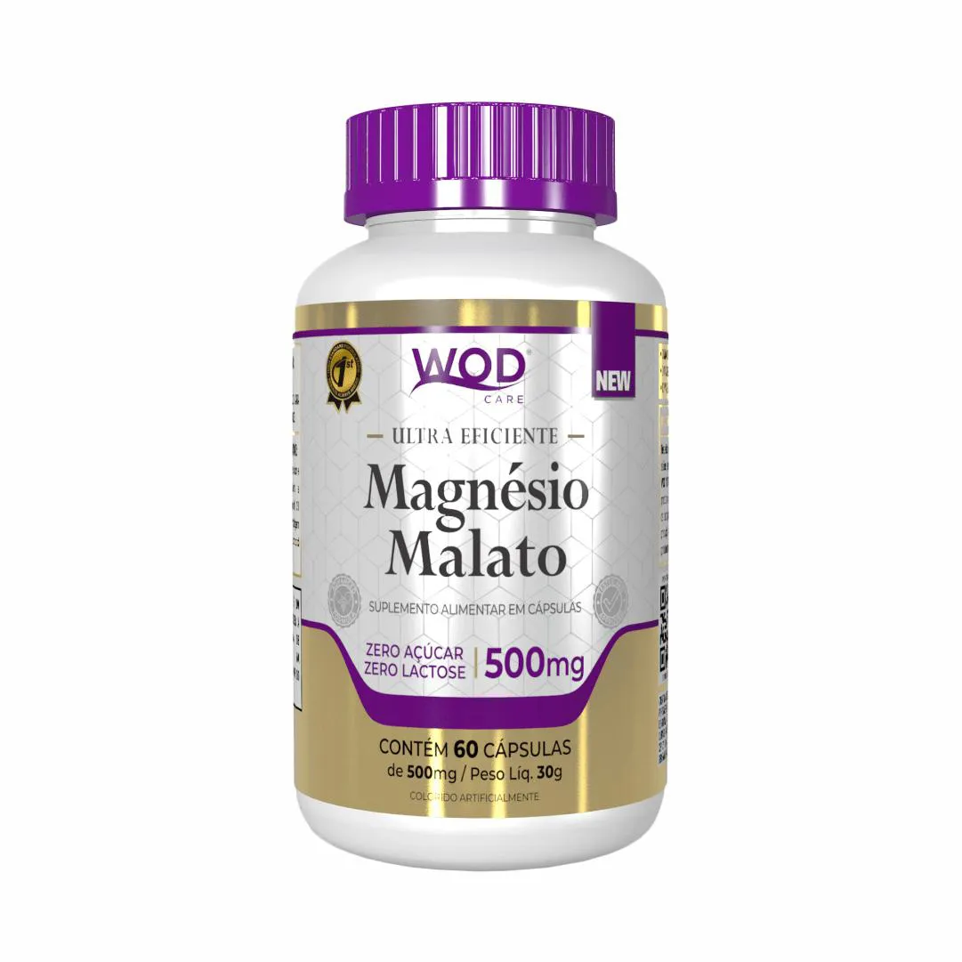 MAGNéSIO MALATO (60 CáPSULAS DE 500MG)