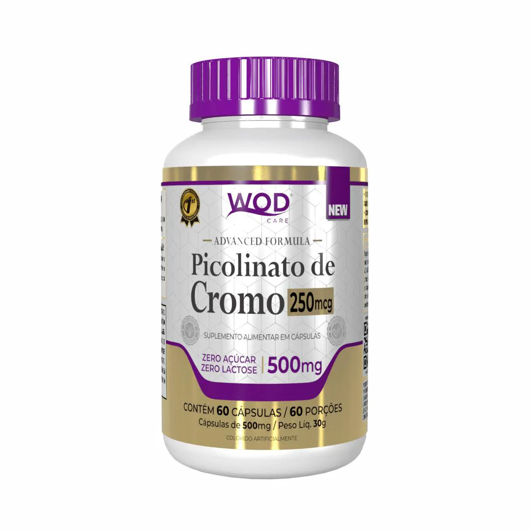 PICOLINATO DE CROMO 250MCG (60 CáPSULAS DE 500MG)