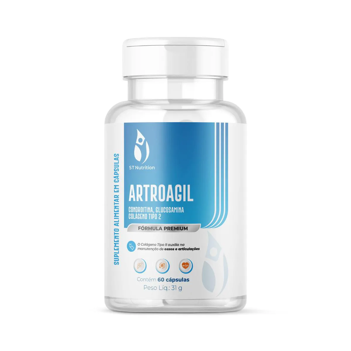 ARTROAGIL ST NUTRITION 60CAPS CONDROITINA COLáGENO II