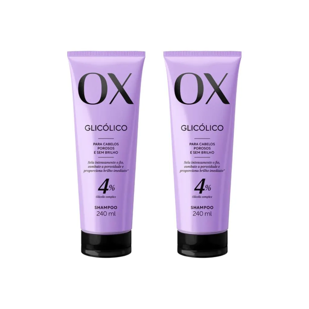 SHAMPOO OX 240ML GLICOLICO - KIT C/ 2UN