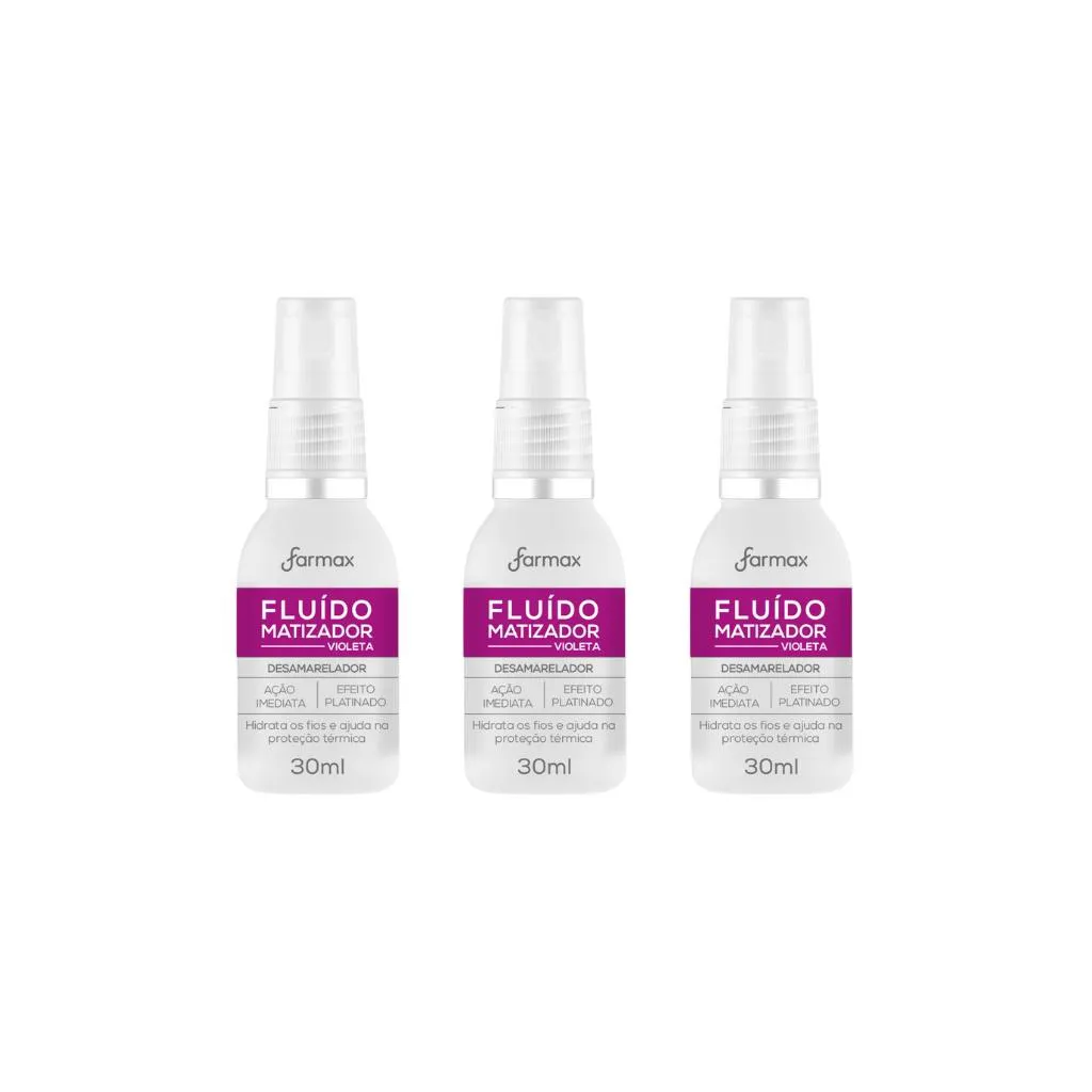 MATIZADOR FARMAX 30ML VIOLETA-KIT C/3UN