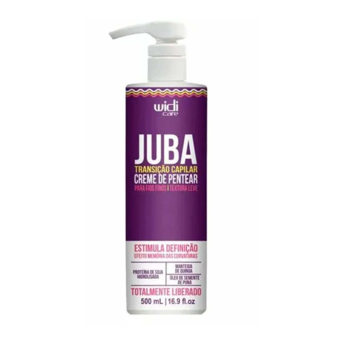 WIDI CARE JUBA TRANSIçãO CAPILAR CREME DE PENTEAR TEXTURA LEVE 500ML