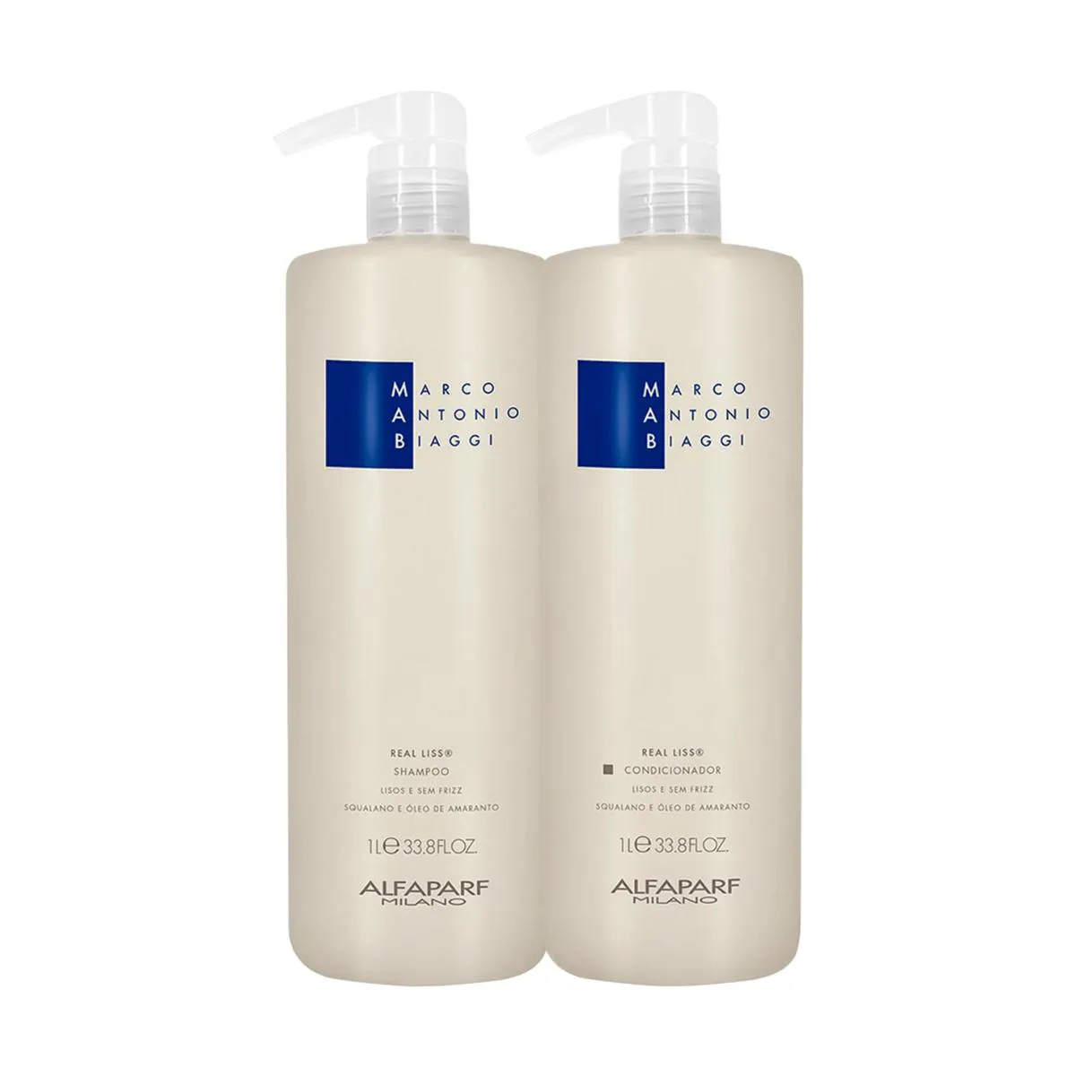 KIT MAB BY ALFAPARF MILANO REAL LISS SALãO (2 PRODUTOS)