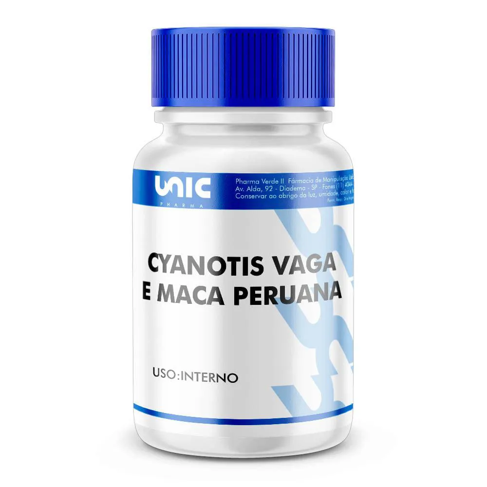 CYANOTIS VAGA 200MG E MACA PERUANA 500MG - 90 CáPSULAS
