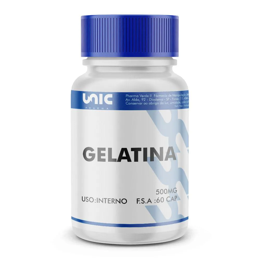 GELATINA 500MG - 60 CáPSULAS