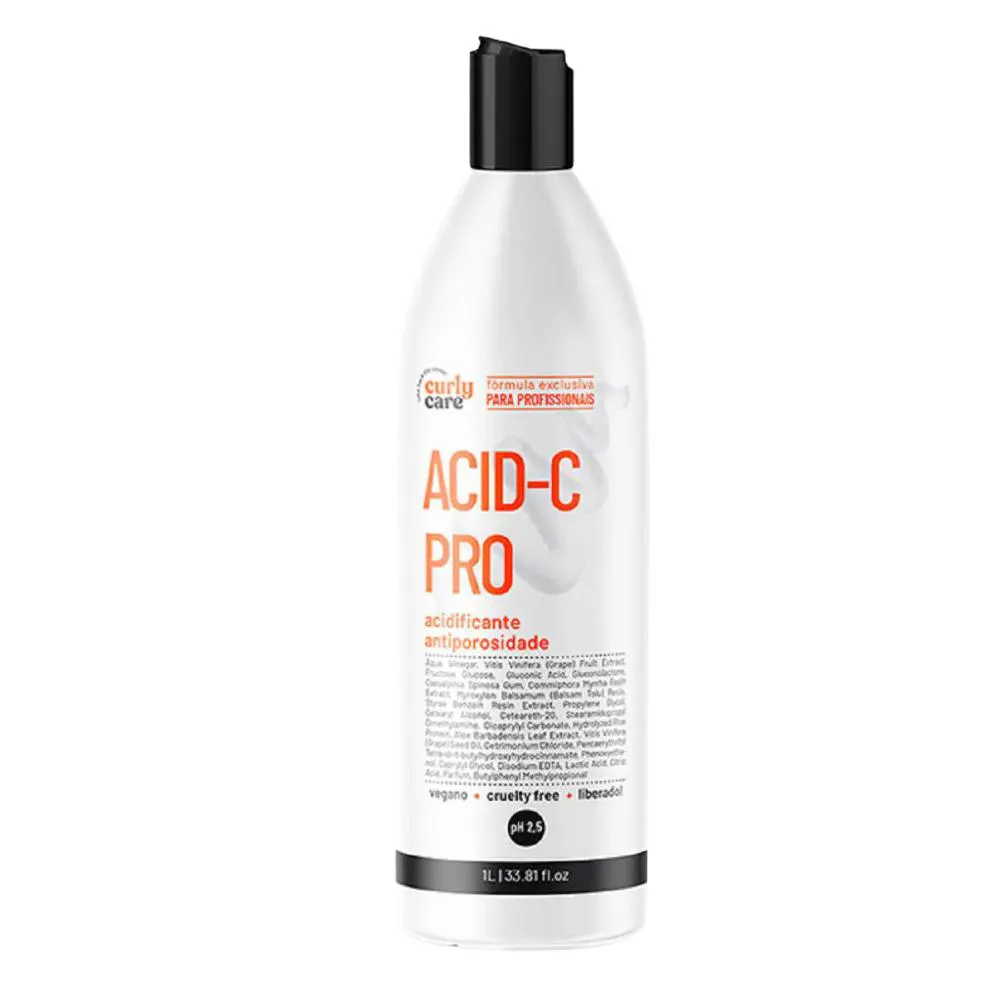CURLY CARE ACIDIFICANTE ANTIPOROSIDADE ACID-C PRO 1L PH 2,5