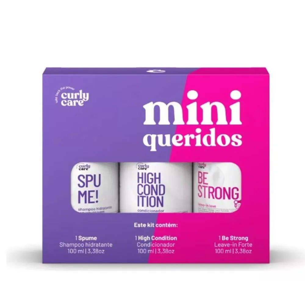 KIT VIAGEM MINI QUERIDINHOS 100ML CURLY CARE