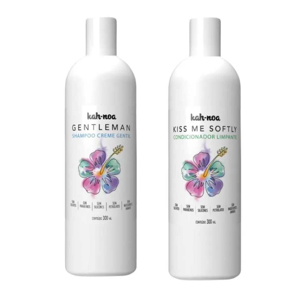 KIT KAH-NOA HIGIENIZADORES SHAMPOO E CONDICIONADOR 300ML