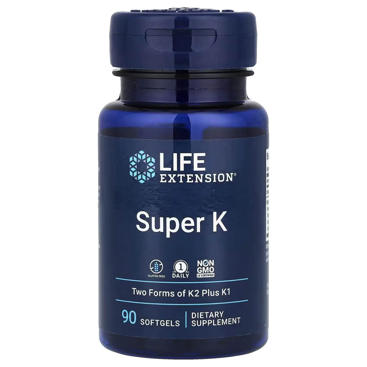 Super K (K1 & K2) + Vit C 90 Softgels - Life Extension