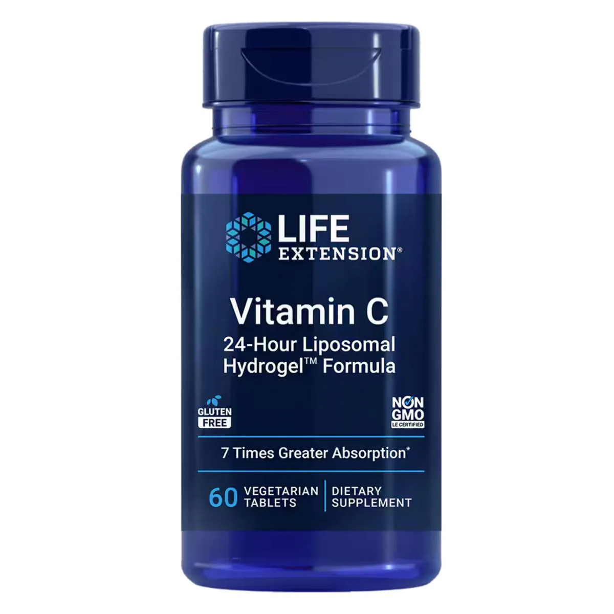 VITAMINA C FóRMULA DE HIDROGEL LIPOSSOMAL 24H 60 TABLETES - LIFE EXTENSION