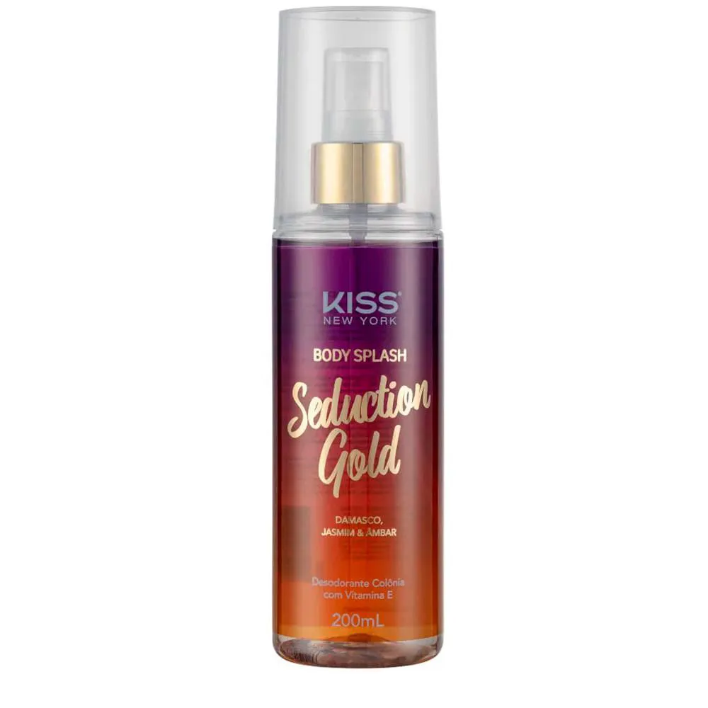 KISS NEW YORK SEDUCTION GOLD - BODY SPLASH 200ML