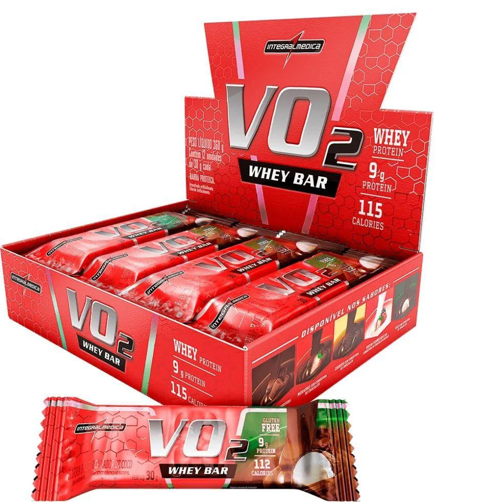 VO2 SLIM PROTEIN BAR CAIXA (12 UNIDADES) - COCO