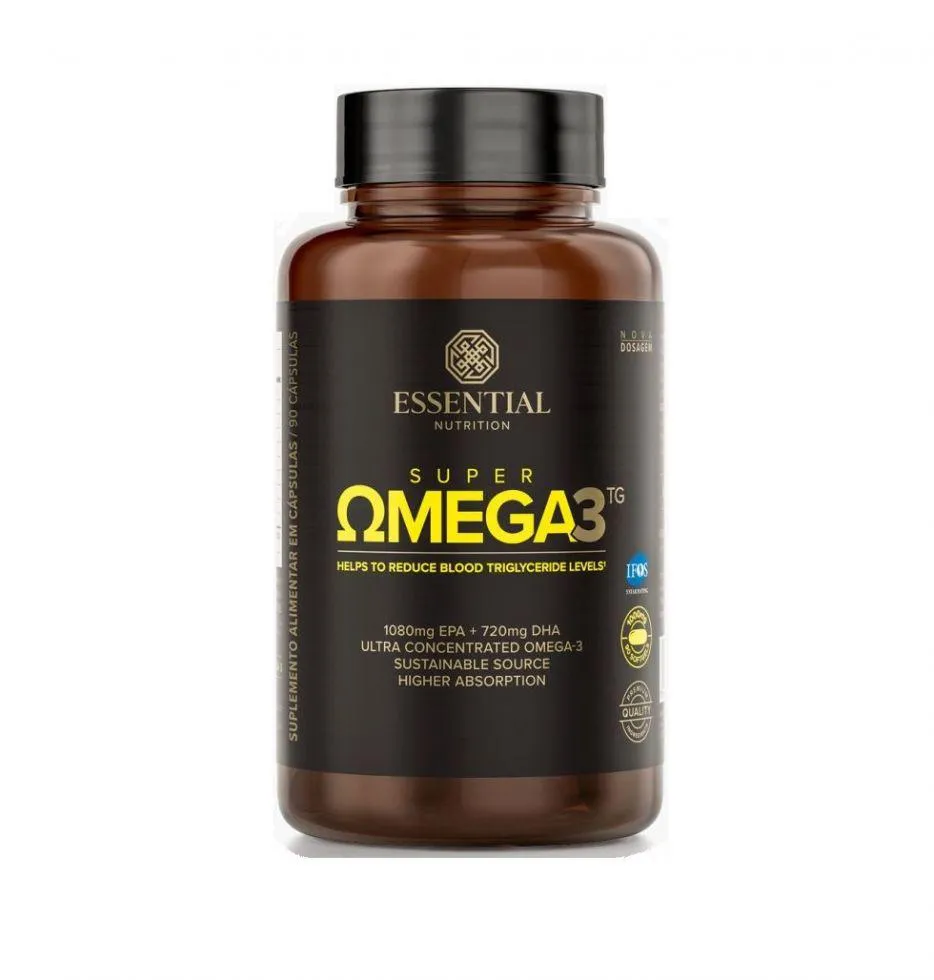 SUPER OMEGA 3 TG 1G (90 CAPS) - ESSENTIAL NUTRITION