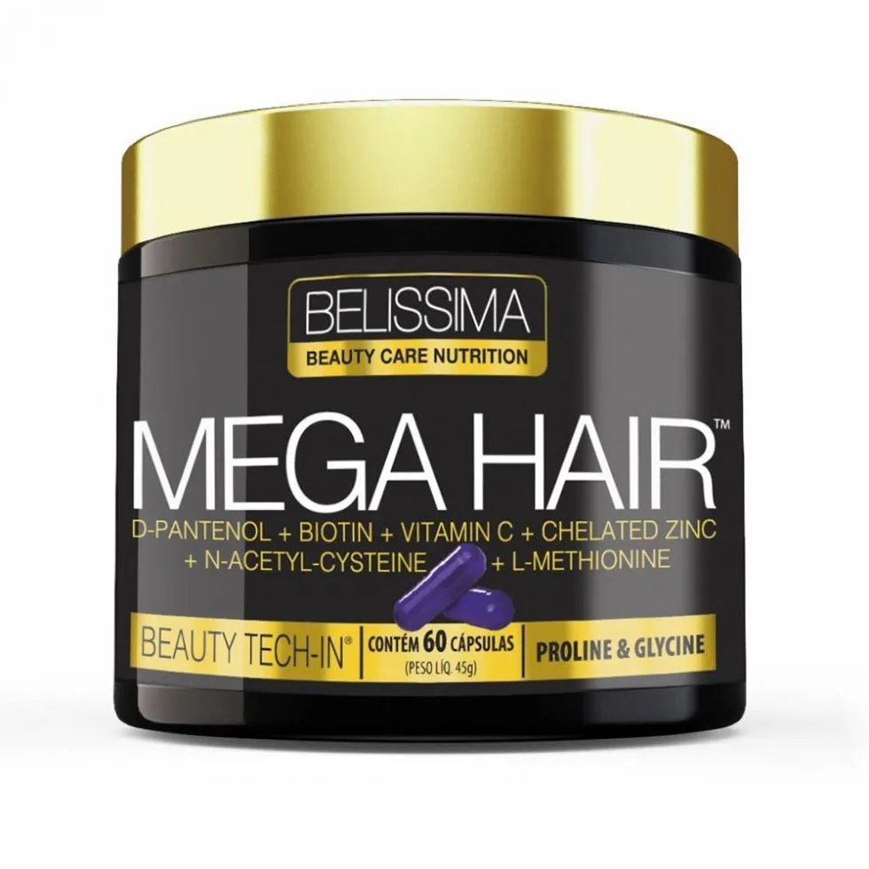 MEGA HAIR (60 CAPS) - BELISSIMA BEAUTY CARE NUTRITION