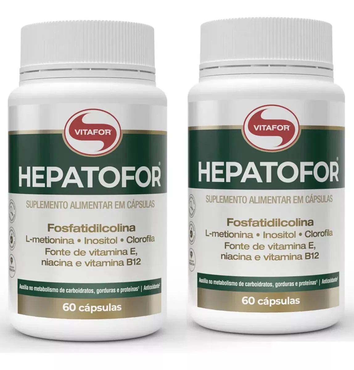 KIT 2 HEPATOFOR VITAFOR 60 CáPSULAS