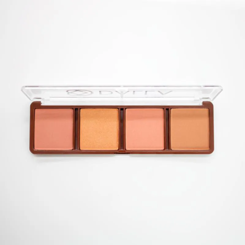 PALETA DE BLUSH, ILUMINADOR E CONTORNO ELEGANCE DALLA