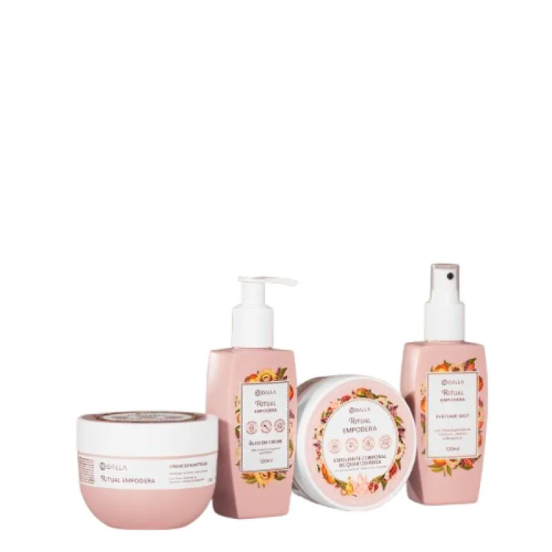 KIT BANHO PREMIUM - RITUAL EMPODERA CREME HIDRATANTE CORPORAL + ESFOLIANTE CORPORAL + ÓLEO CORPORAL + PERFUME MIST