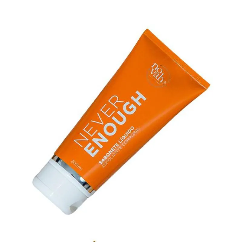 NEVER ENOUGH - SABONETE LIQUIDO ESFOLIANTE CORPORAL