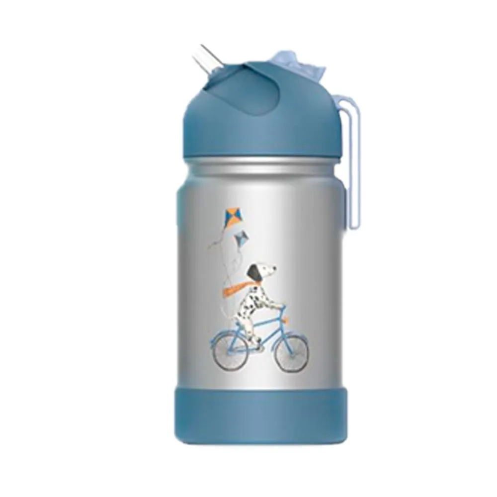 GARRAFA FLIP TéRMICA COM ALçA DE SILICONE DáLMATA - BüP BABY