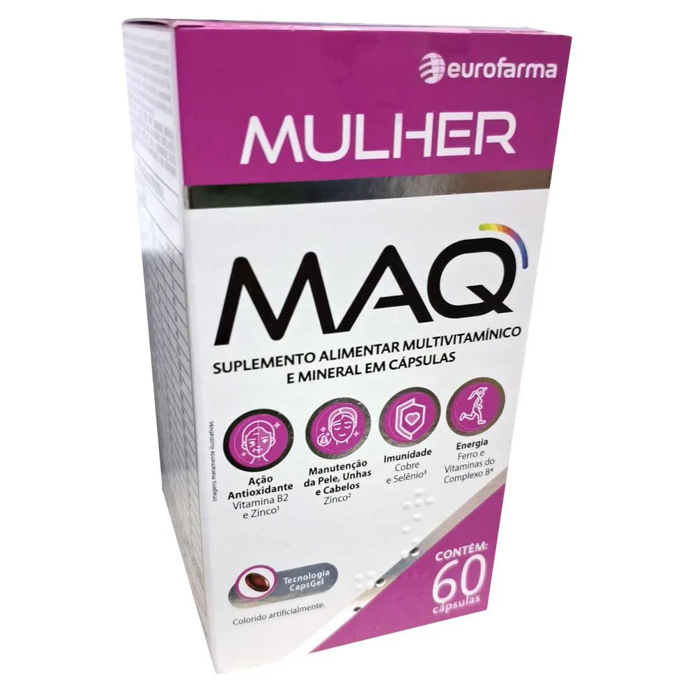 SUPLEMENTO VITAMíNICO MAQ MULHER 60CPS - EUROFARMA