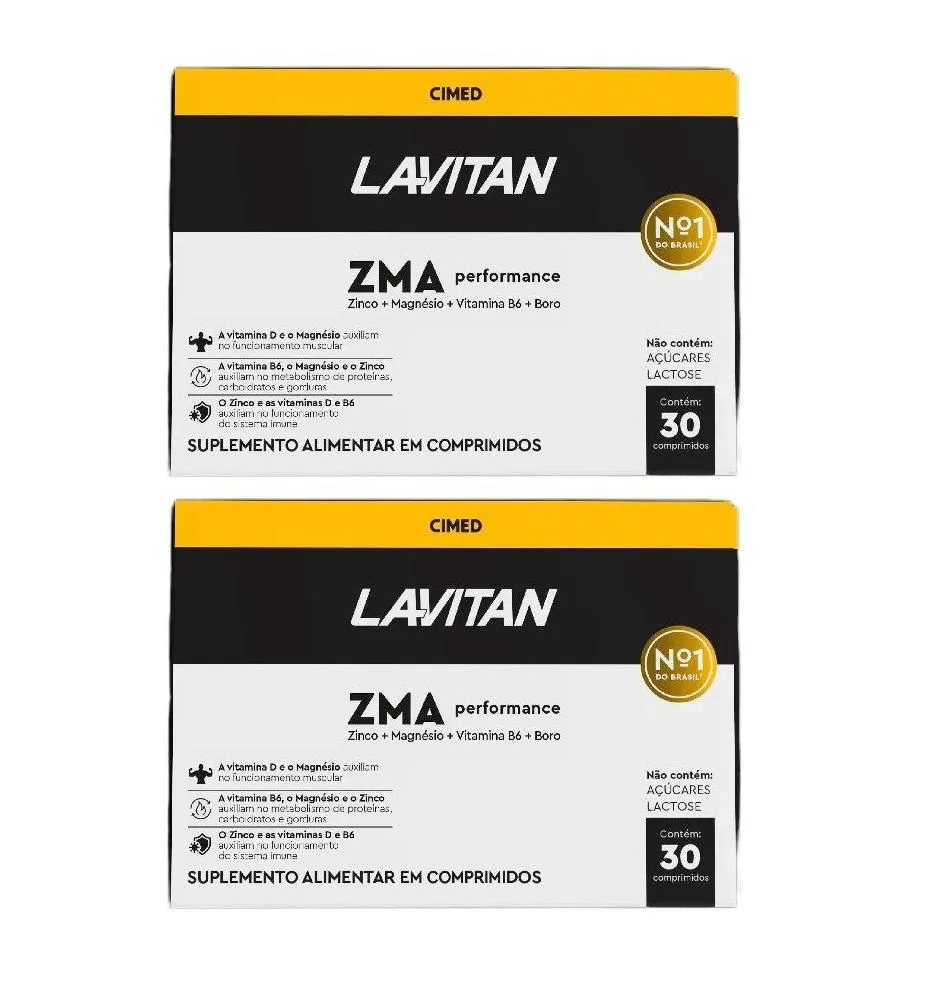 KIT 2 LAVITAN ZMA PERFORMANCE 30 CáPSULAS - CIMED