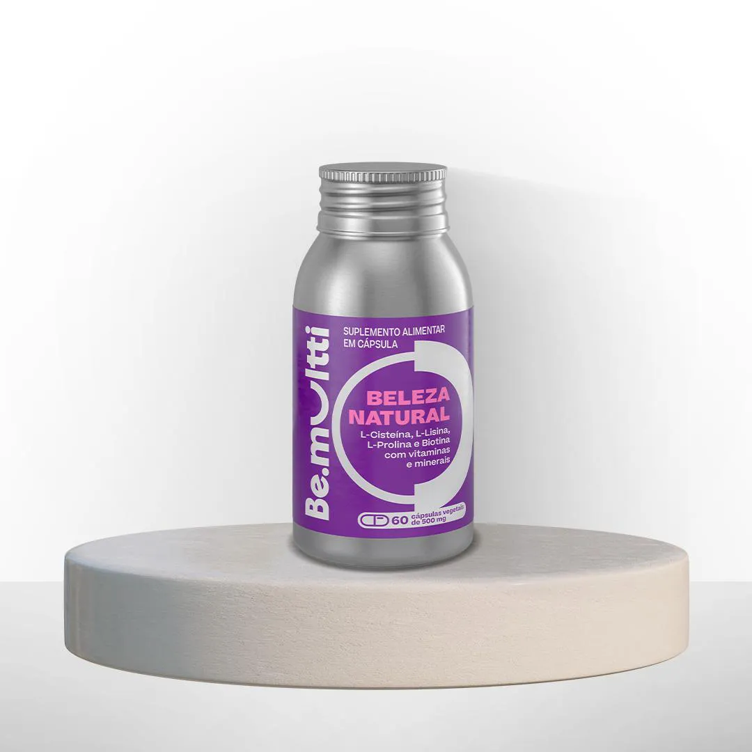 Vitamina / Suplemento Beleza Natural Frasco Com 60 Cápsulas