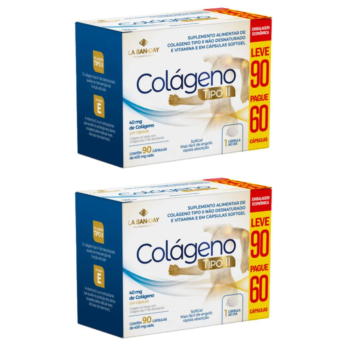 KIT 2 FORTGERIN COLáGENO TIPO 2 L90P60 CPS - LA SAN-DAY