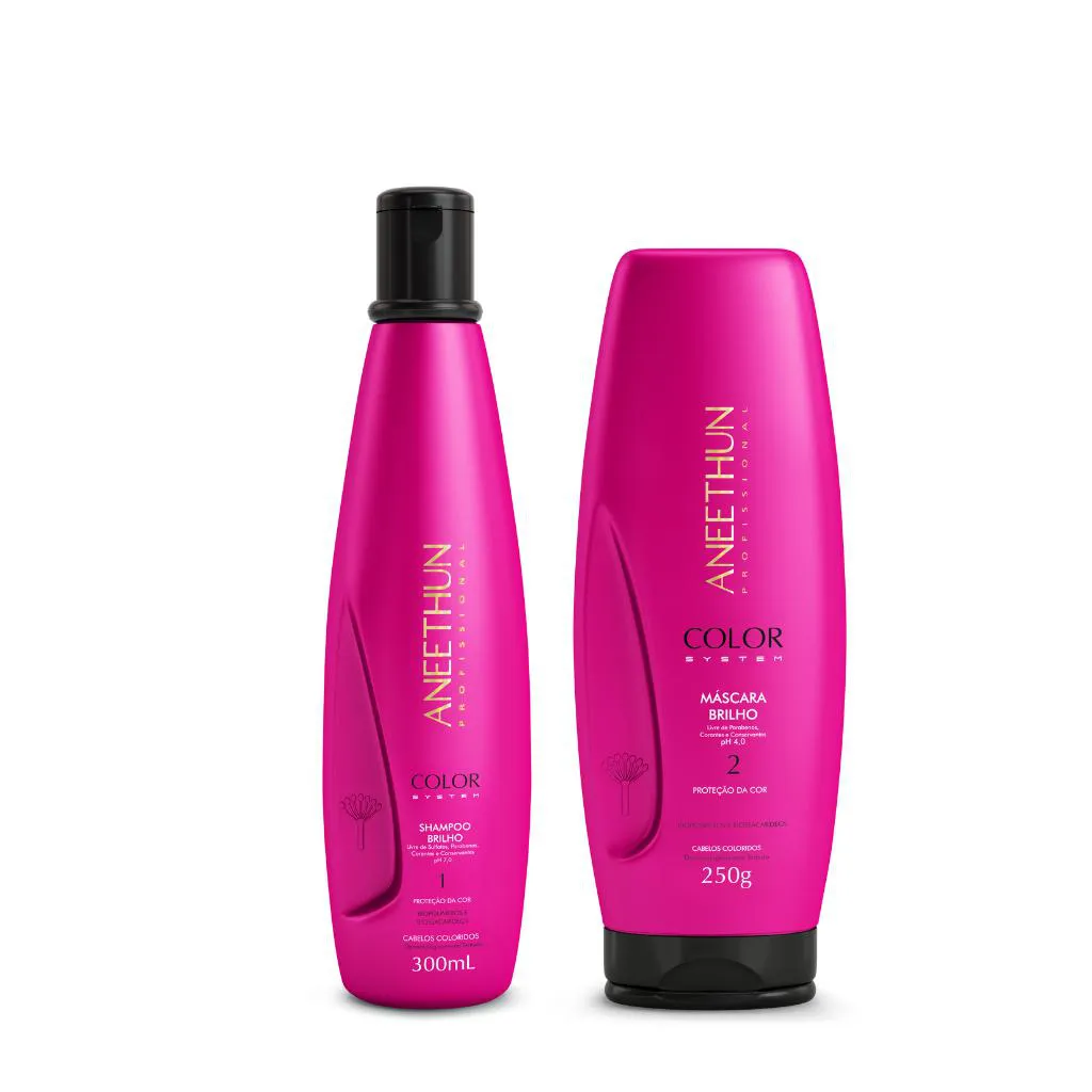 KIT COLOR SYSTEM SHAMPOO 300ML MASCARA 250GR - ANEETHUN