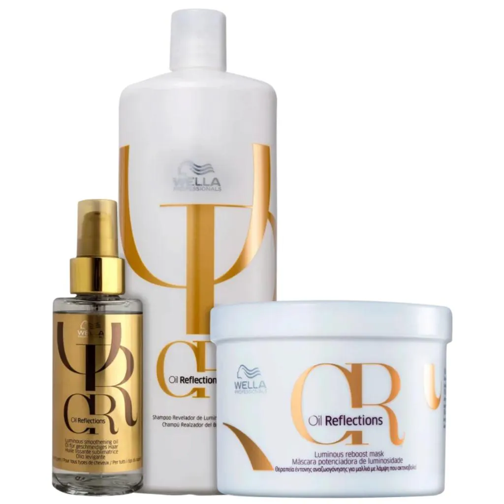 KIT PROFESSIONALS OIL REFLECTIONS LUMINOUS TRATAMENTO TRADICIONAL (3 PRODUTOS) - WELLA