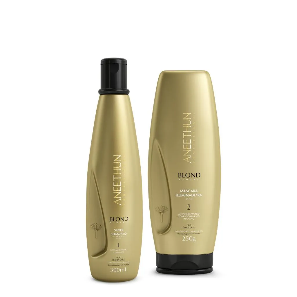 KIT BLOND SYSTEM SHAMPOO E MASCARA - ANEETHUN