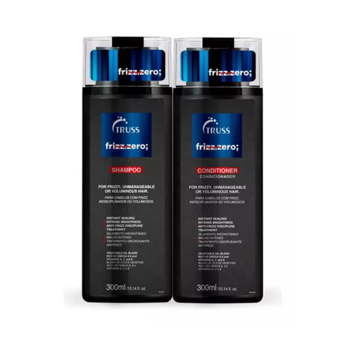 KIT SHAMPOO E CONDICIONADOR FRIZZ ZERO 300ML - TRUSS