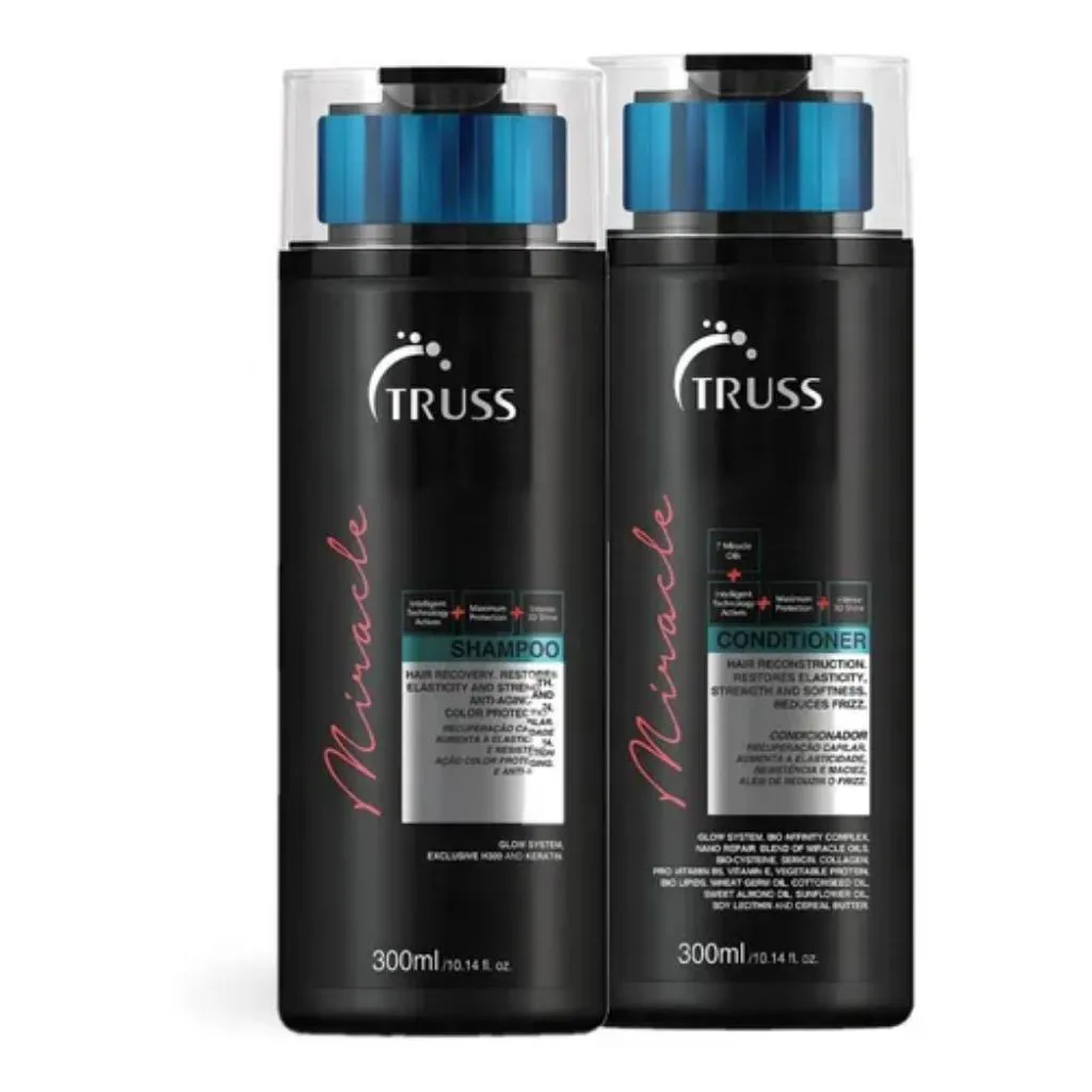 KIT SHAMPOO E CONDICIONADOR MIRACLE 300ML - TRUSS