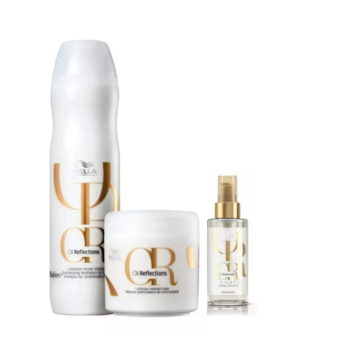 KIT OIL REFLECTIONS LUMINOUS TRATAMENTO LIGTH (3 PRODUTOS) - WELLA