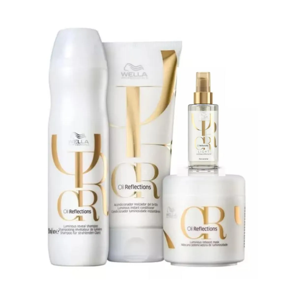 KIT OIL REFLECTIONS LUMINOUS TRATAMENTO LIGTH (4 PRODUTOS) - WELLA