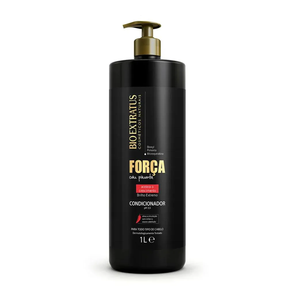CONDICIONADOR CRESCIMENTO FORçA COM PIMENTA BIO EXTATUS 1L  - BIO EXTRATUS