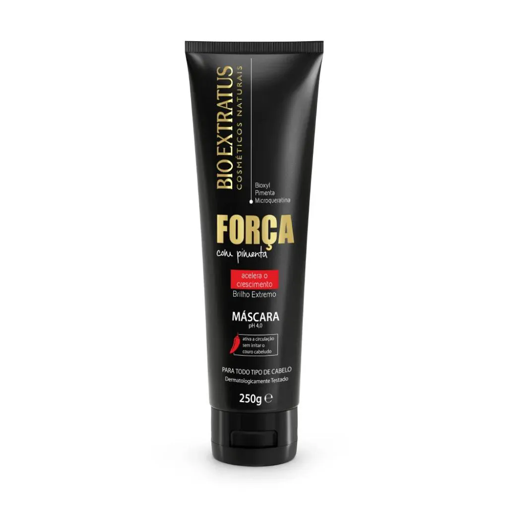 MASCARA FORçA COM PIMENTA CRESCIMENTO DO CABELO 250G - BIO EXTRATUS